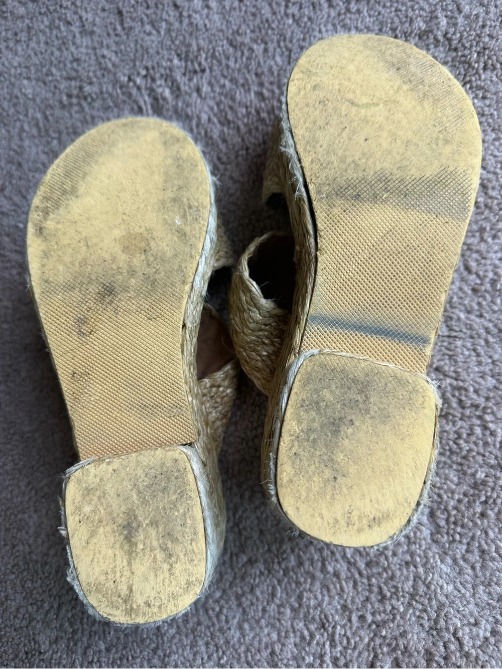 Beach by Matisse Raffia Platform Sandals Sz 8